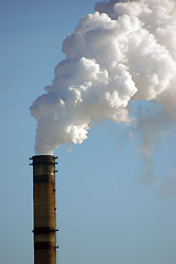 Image showing Air pollution. Power plant