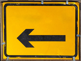 Image showing Direction arrow sign