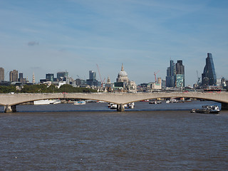 Image showing Waterloo Bridge in London