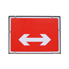 Image showing Direction arrow sign isolated