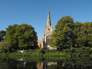 Image showing Holy Trinity church in Stratford upon Avon