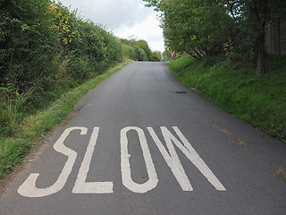 Image showing Slow sign