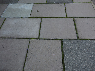 Image showing Grey concrete pavement background