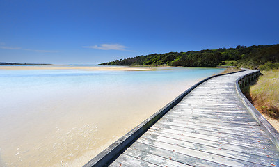 Image showing Boardwalk at Wallaga