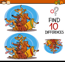 Image showing finding differences cartoon task