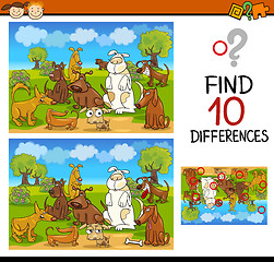Image showing find differences educational task