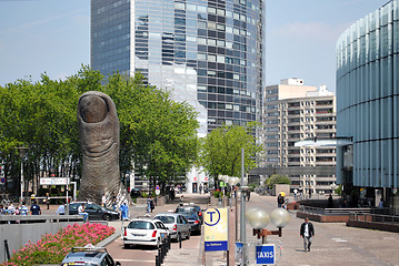 Image showing Monument to the finger.