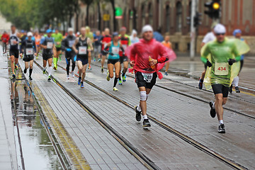 Image showing Marathon runners