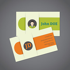 Image showing Business card with photo and monogram