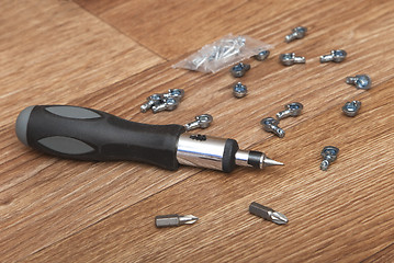 Image showing Screwdriver on the floor