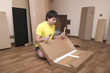 Image showing Assembling furniture