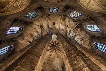 Image showing Gothic church interior