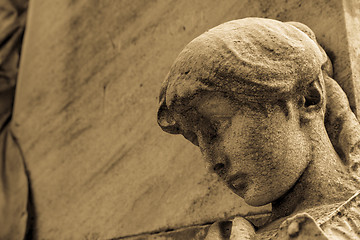 Image showing Old Cemetery statue