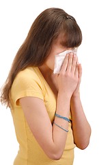 Image showing Girl with Handkerchief