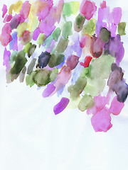 Image showing Watercolor elements for design.