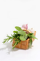 Image showing Basket of Herbs