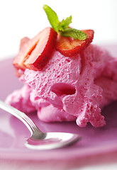 Image showing strawberry mousse