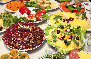 Image showing Banquet salads