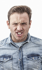 Image showing Angry Man - Portrait