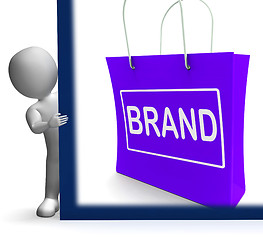 Image showing Brand Shopping Sign Shows Branding Trademark Or Label