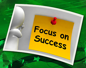 Image showing Focus On Success Photo Shows Achieving Goals