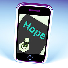 Image showing Hope Switch Phone Shows Wishing Hoping Wanting