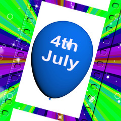 Image showing Fourth of July Balloon Shows Independence Spirit and Promotion