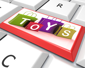 Image showing Toys Bags Key Shows Retail Shopping and Buying