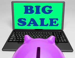 Image showing Big Sale Laptop Means Online Specials And Clearance