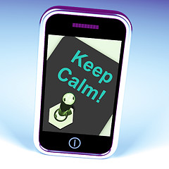 Image showing Keep Calm Switch Shows Keeping Calmness Tranquil And Relaxed