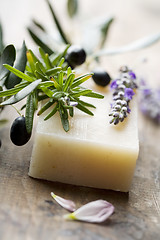 Image showing soap with natural ingredients