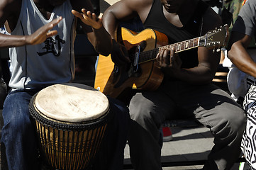 Image showing Band is playing music