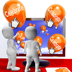 Image showing Celebrate Balloons Mean Parties and Celebrations Internet