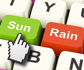 Image showing Sun Rain Computer Mean Weather And Seasons