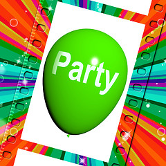 Image showing Party Balloon Represents Parties Events and Celebration