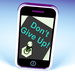 Image showing Don\'t Give Up Switch Shows Determination Persist And Persevere