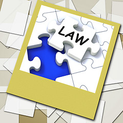 Image showing Law Photo Shows Legal Information And Legislation On Internet