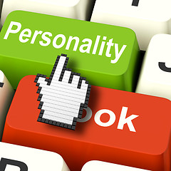 Image showing Personality Looks Keys Shows Character Or Superficial Online