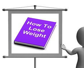 Image showing How To Lose Weight Sign Shows Weight loss Diet Advice