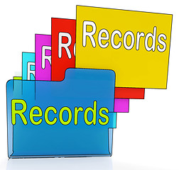 Image showing Records Folders Shows Files Reports Or Evidence