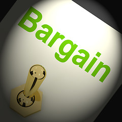 Image showing Bargains Switch Shows Discount Promotion Or Markdown