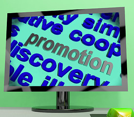 Image showing Promotion Word Means Advertising Campaign Or Special Deal