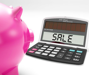 Image showing Sale Calculator Shows Price Reduction Or Discounts