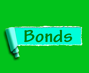 Image showing Bonds Word Means Online Business Connections And Networking