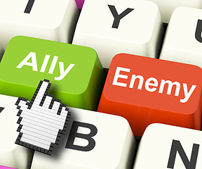 Image showing Ally Friend Computer Mean Partnership And Help