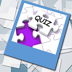 Image showing Quiz Photo Means Online Exam Or Challenge Questions