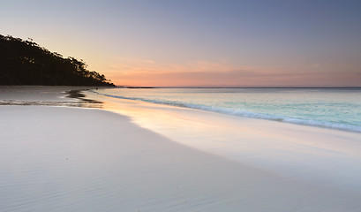 Image showing Serenity at Murrays Beach at sundown