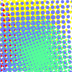 Image showing Set of Halftone Dots. Dots on White Background. 