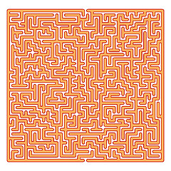 Image showing Labyrinth Isolated on White Background