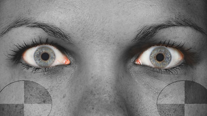 Image showing Women eye, close-up